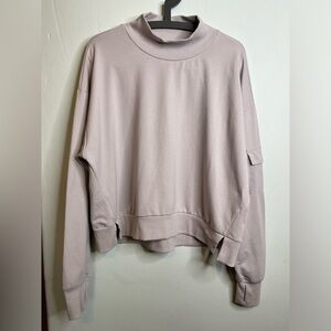 All in Motion XXL Light Purple Lavender Pullover Sweatshirt Mock Neck EUC